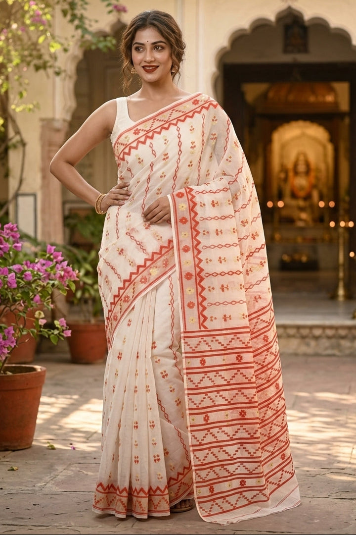 Nabanita Bengal Jamdani Saree