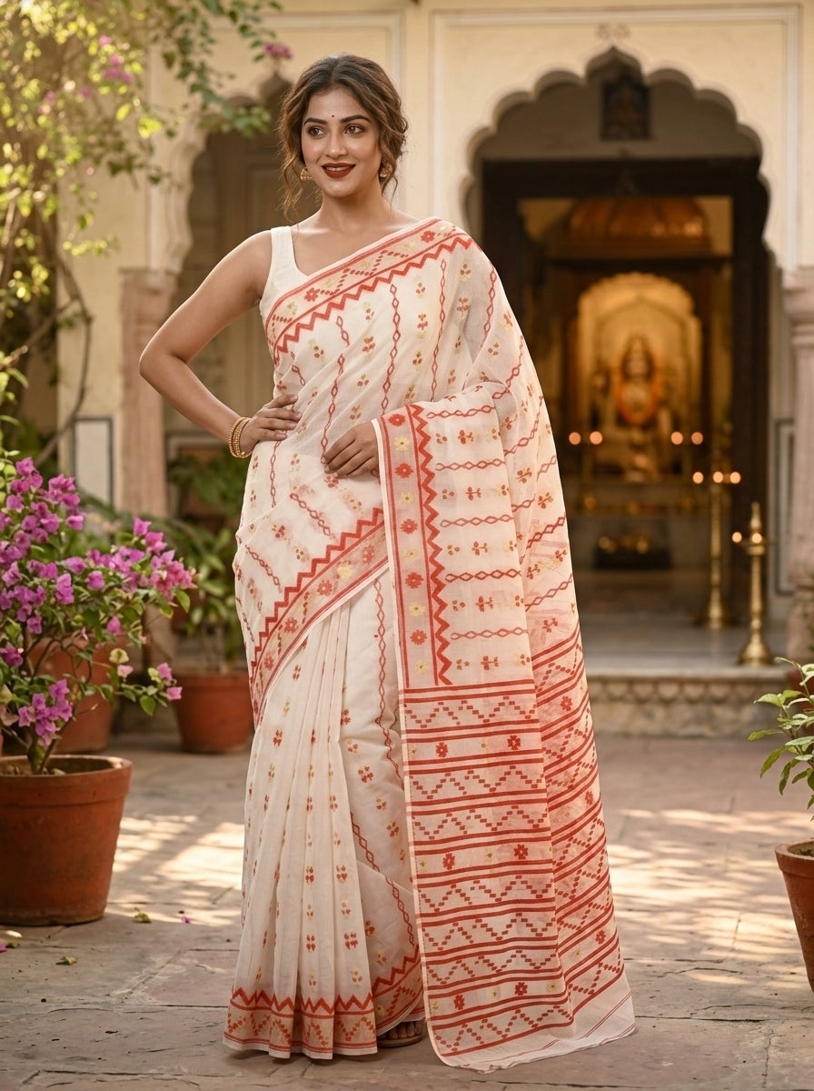 Nabanita Bengal Jamdani Saree