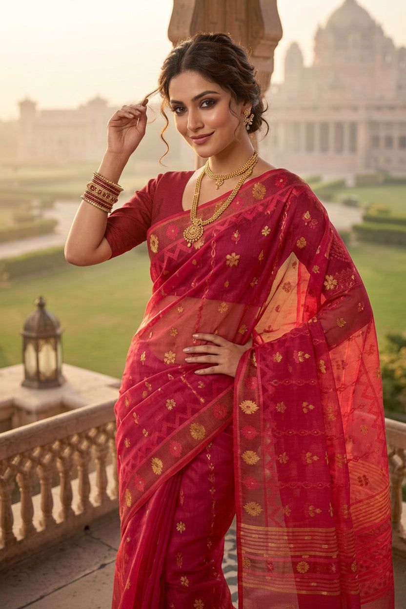 Nabanita Bengal Jamdani Saree