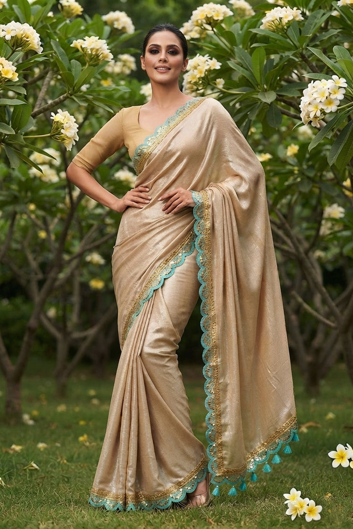 Amrithavarshini -Showers Of Nectar Cotton Tissue Saree