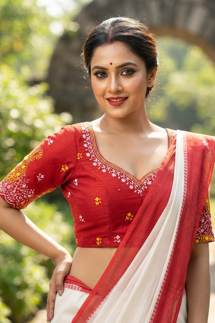 Agnishikha Vichitra Silk Blouse