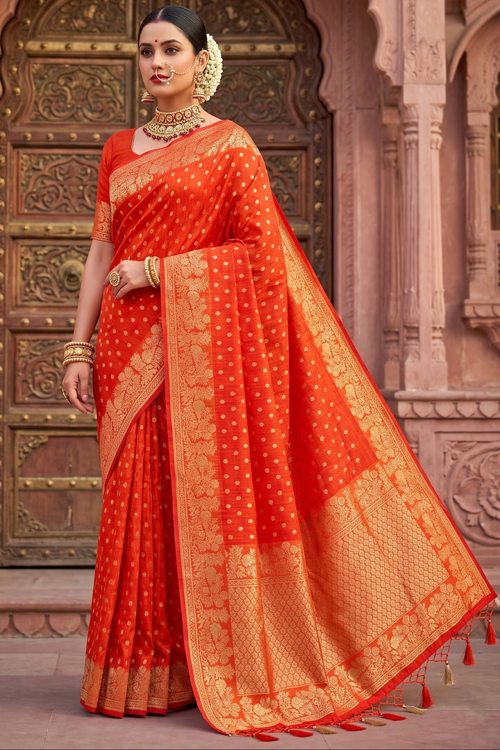 A Journey Called Dreams- Banarasi Semi Katan Silk Saree
