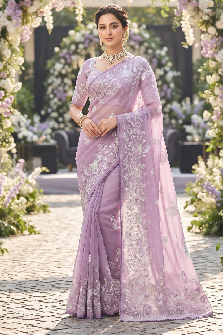 Divine Illumination Chinnon Silk Saree