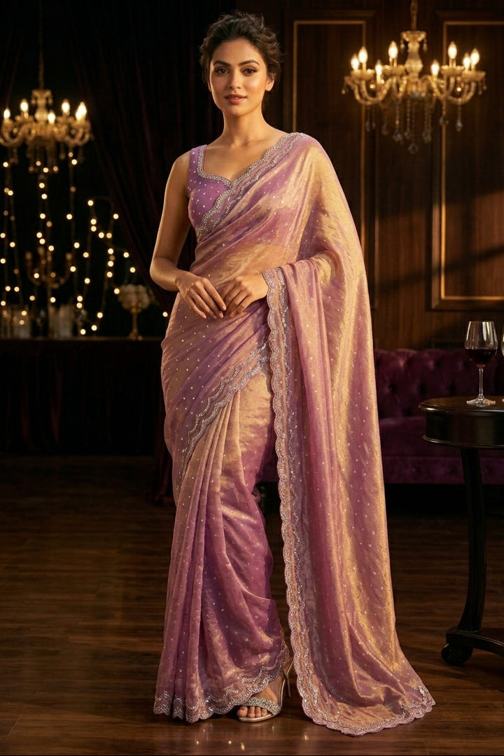 Shine Crystal Silk Saree