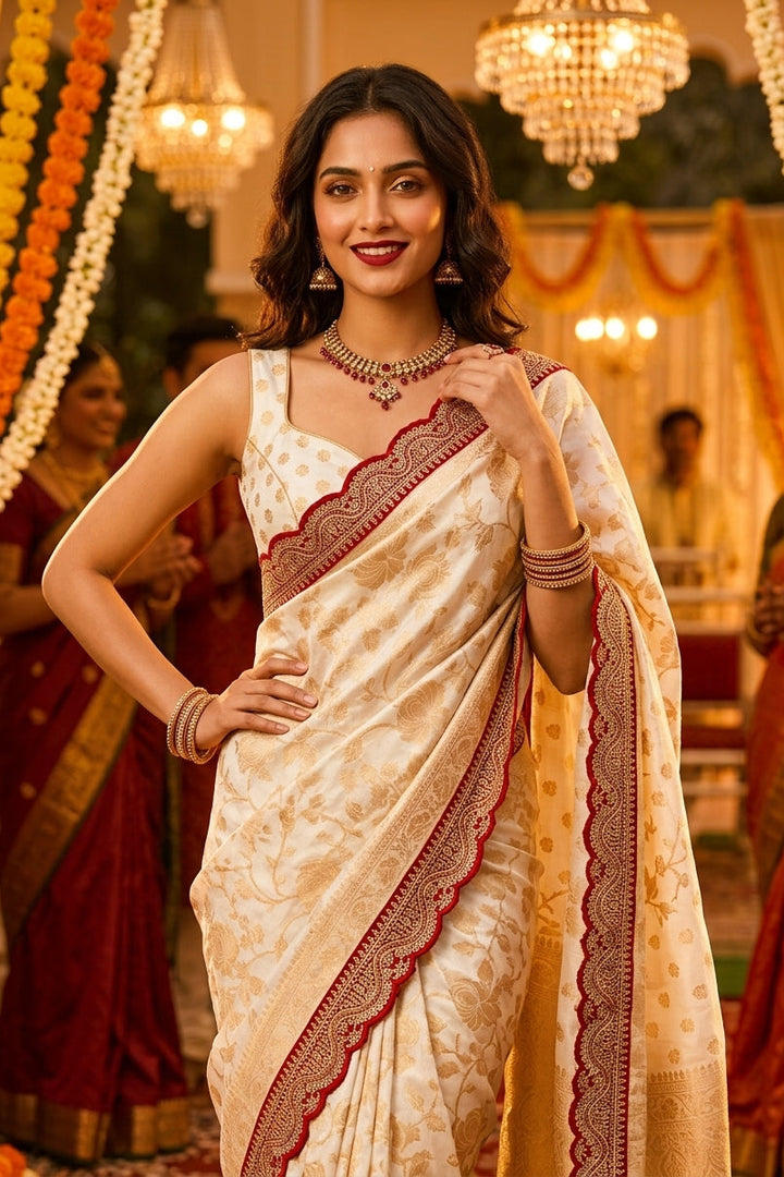 Grow -Glow  khaddi Georgette Silk Saree
