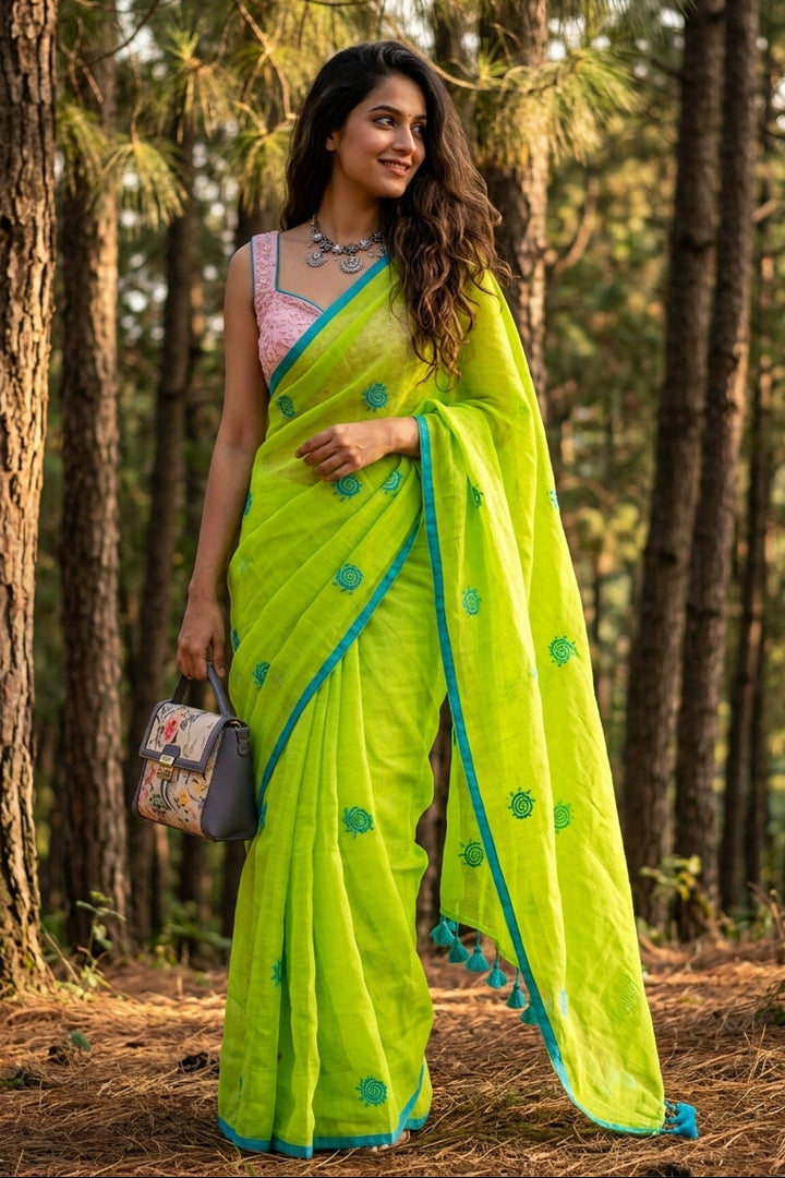 Sunrose Elegance Mul Cotton Saree