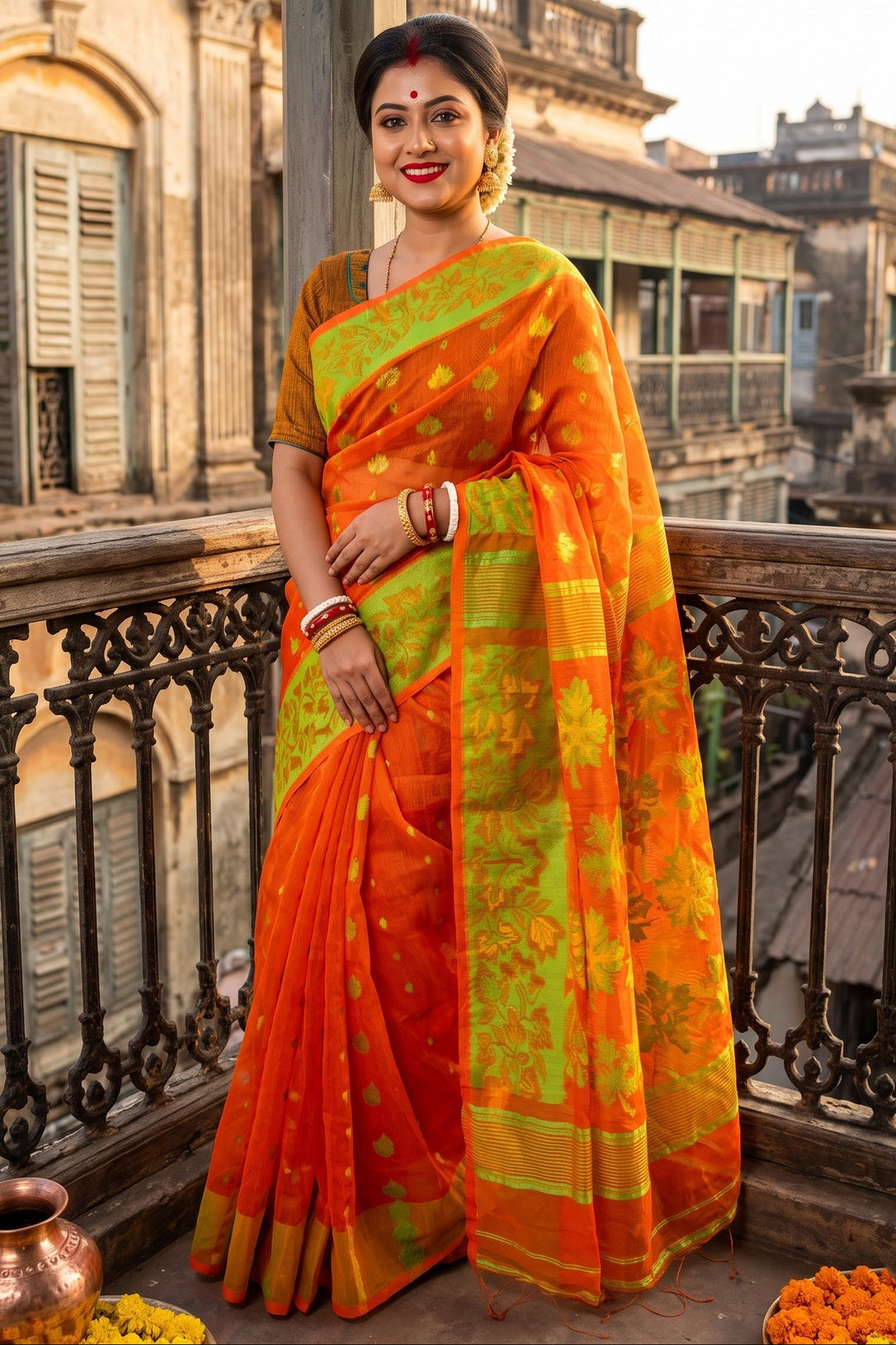 Patralikhan Dhakai Jamdani Saree