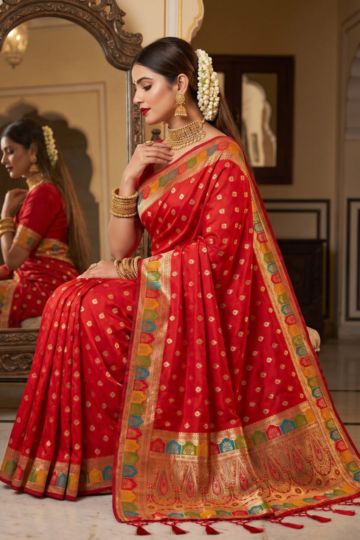 Heartbeat Before Forever-Organza Meenakari Designer Saree