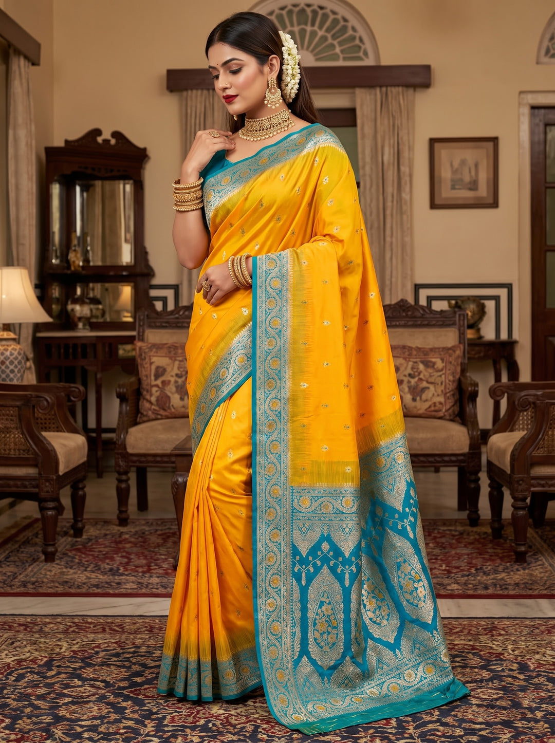 Captured In The Folds-Designer Saree