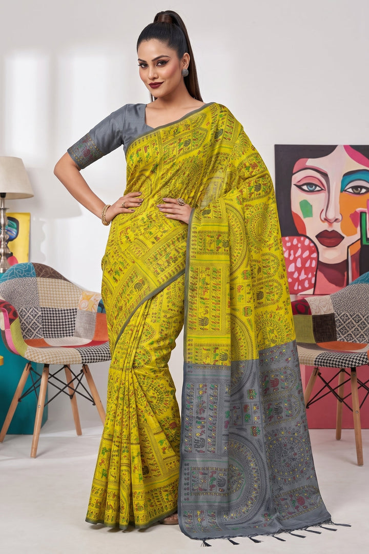 Melody of Colors Cotton Silk Saree
