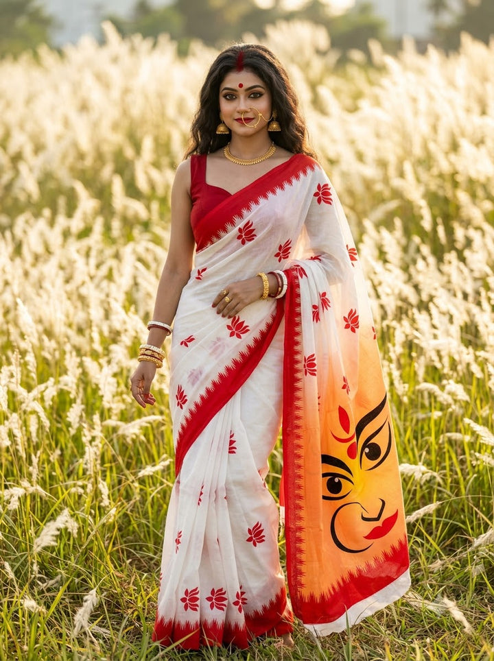 Trinayani (ত্রিনয়নী )Semi Tussar Silk Saree