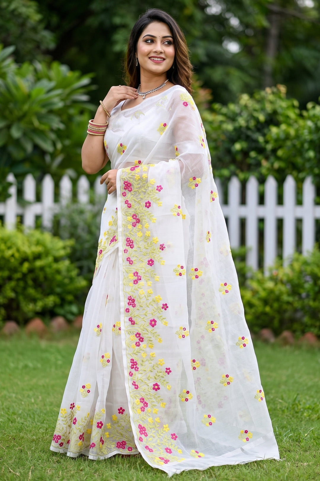 Whispers of Spring Kota Saree