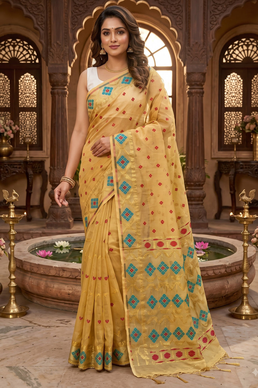 Bonediyana (বনেদিয়ানা)Bengal Jamdani Saree