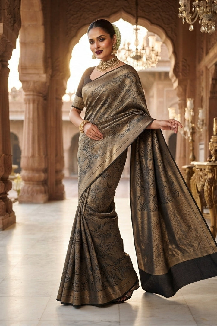 Maharani Weaves Katan Silk Saree