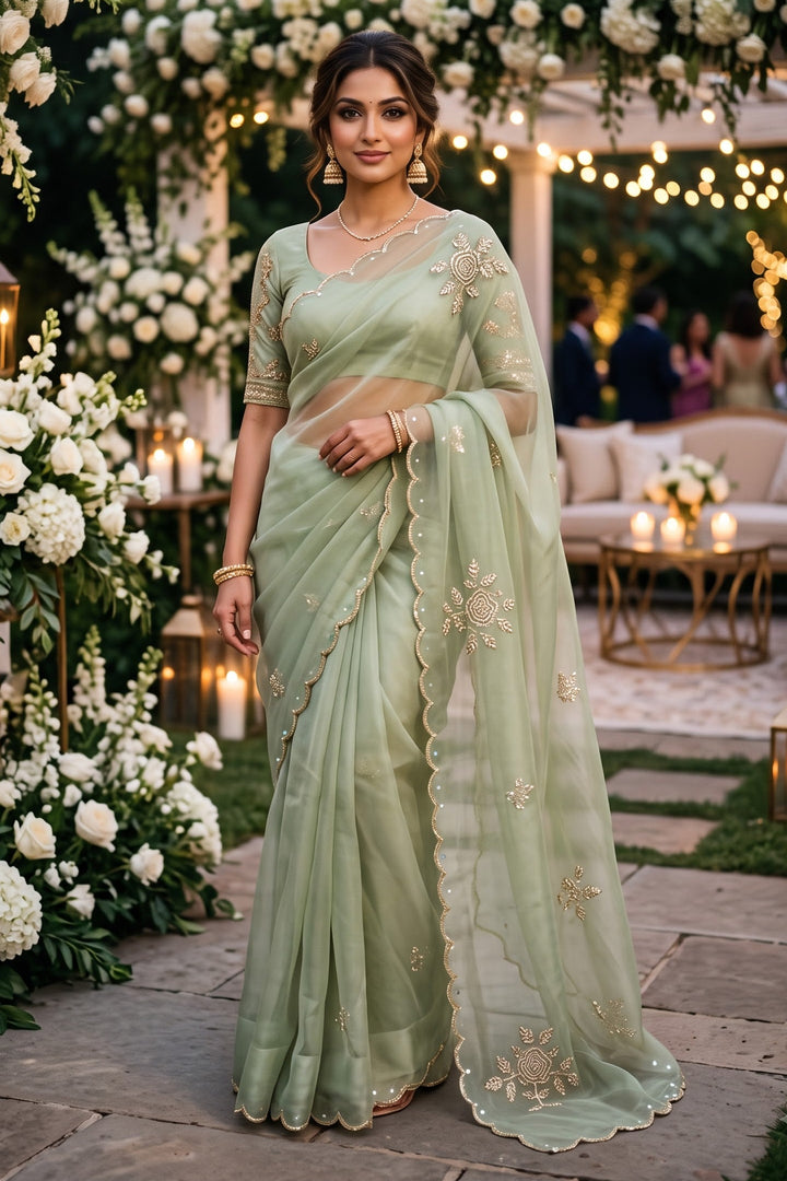 Wink of Love Chiffon Saree