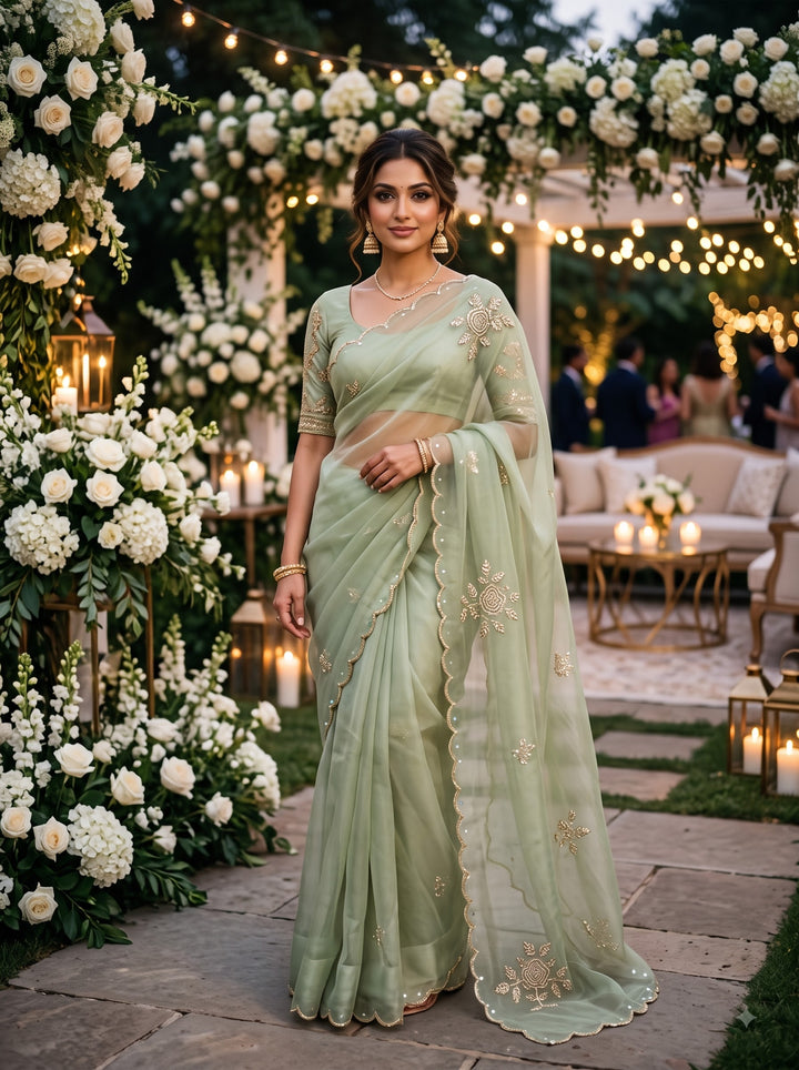 Wink of Love Chiffon Saree