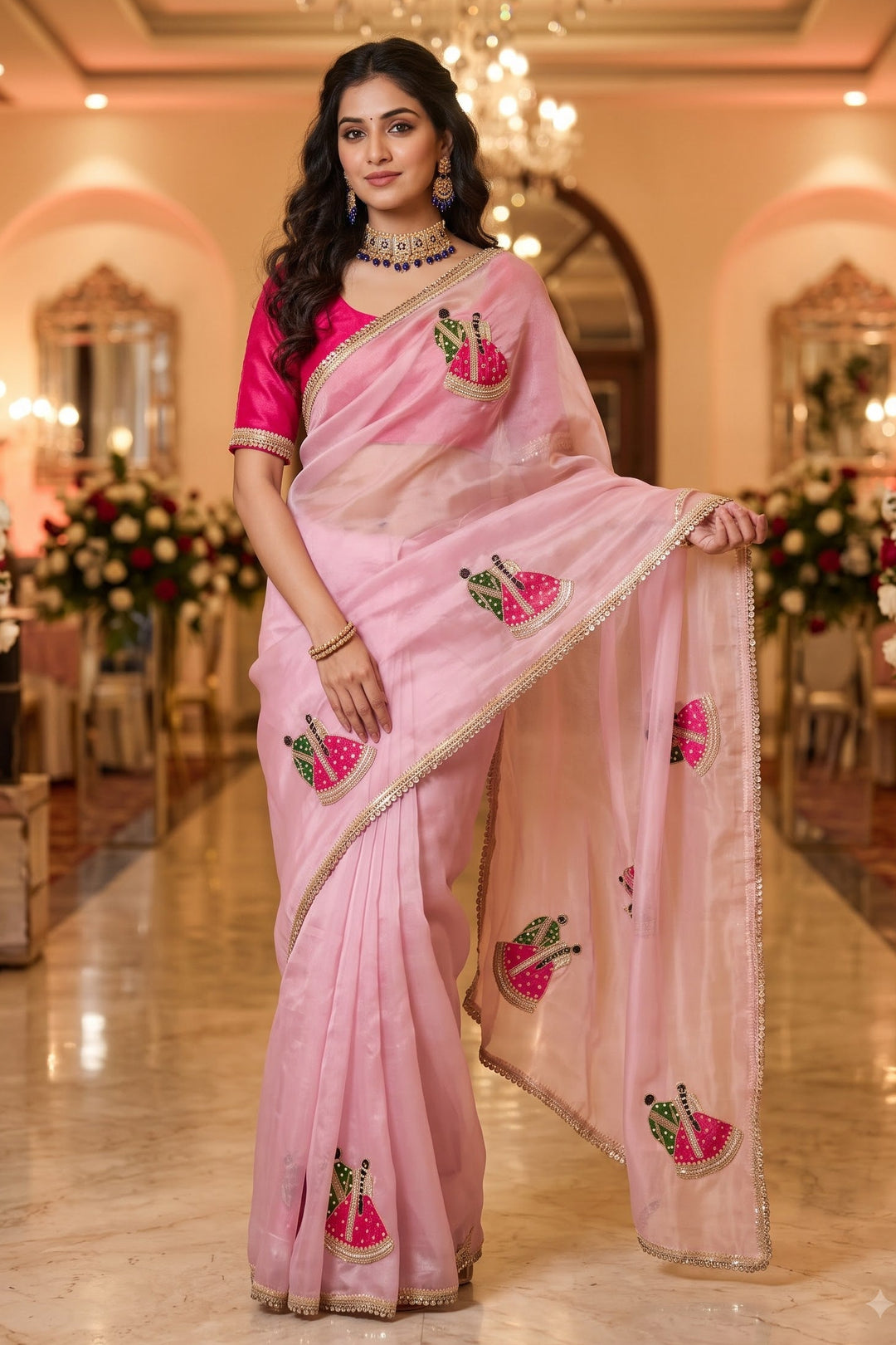 Shaadi Sargam Fancy Silk Saree with Cutdana Work