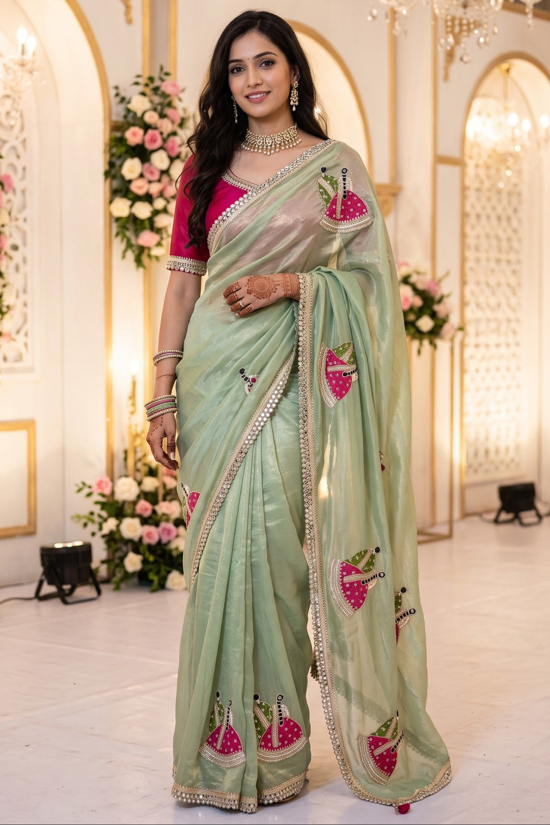 Shaadi Sargam Fancy Silk Saree with Cutdana Work