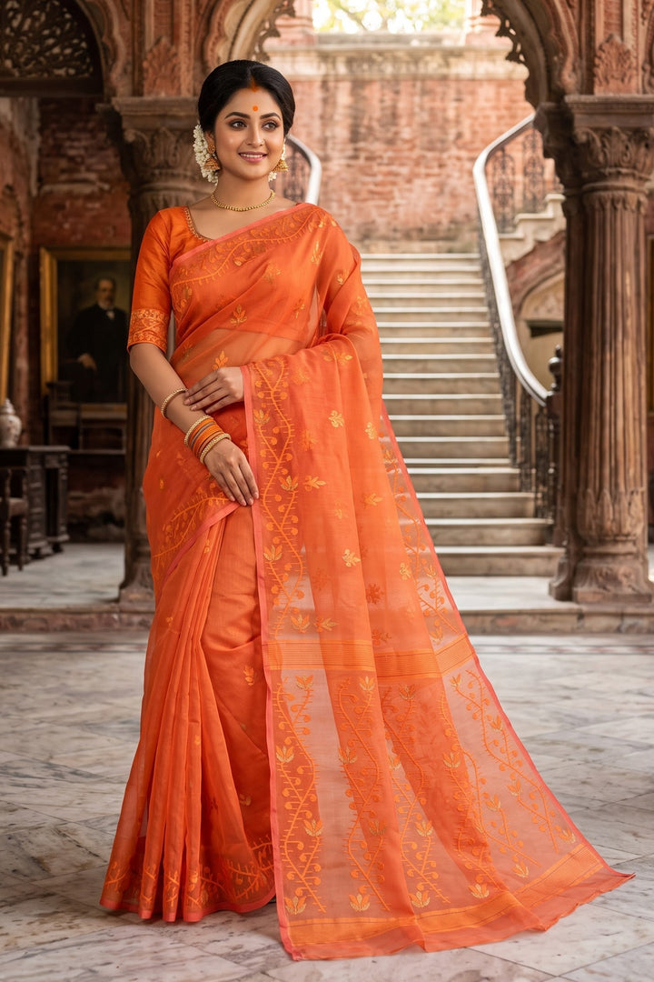 Tulir Taan Cotton Jamdani Saree