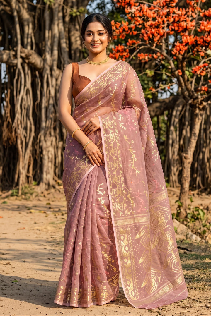 Megher Gaan Dhakai Jamdani Saree