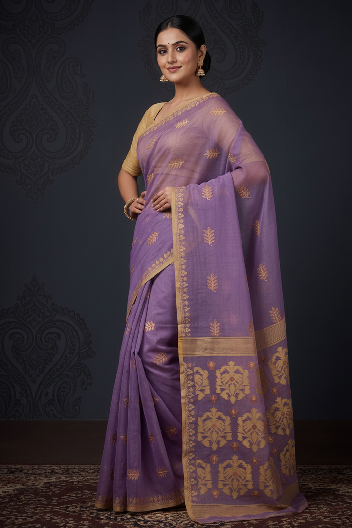 Ful Bagan Dhakai Jamdani Saree