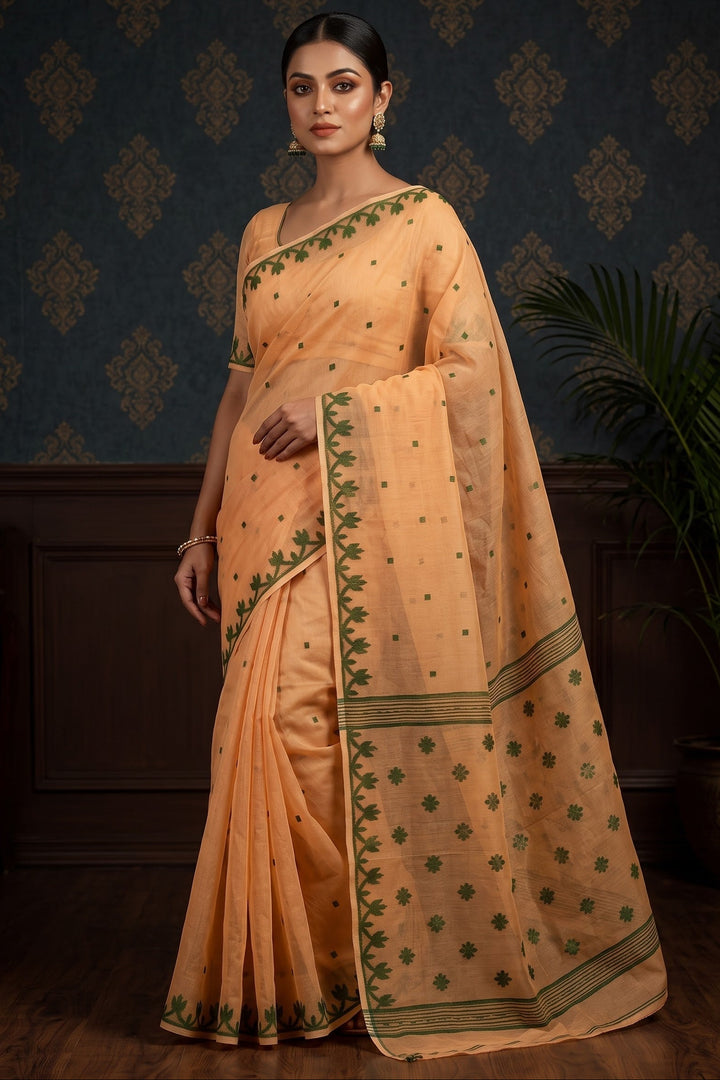 Uro Chithi Dhakai Jamdani Saree