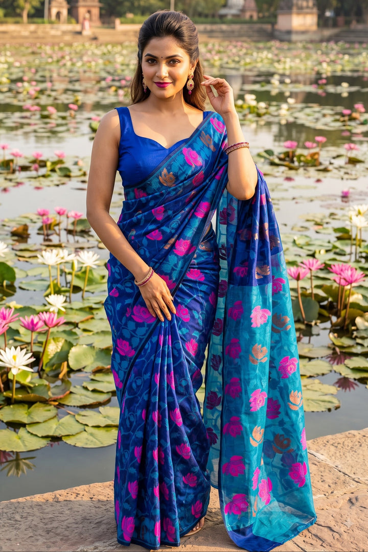Shwetapadma Dhakai Jamdani Saree
