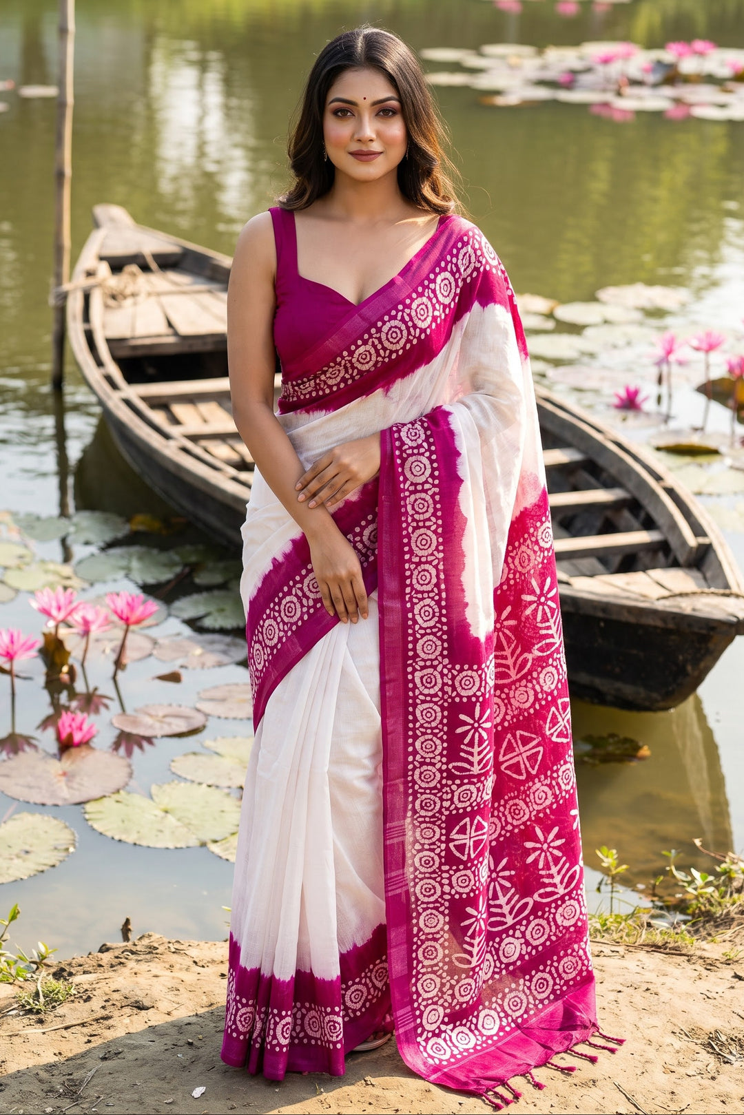 Mrinmoyee (মৃন্ময়ী) Cotton Linen Saree