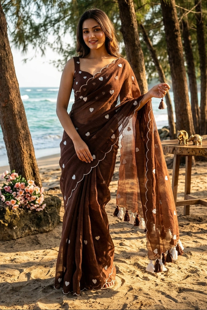 Sunkissed Love Mul Cotton Saree