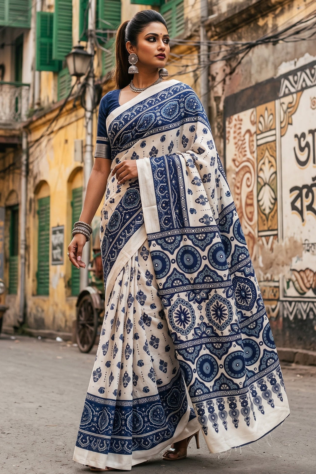 Pretty Obsession Modal Silk Saree With Mirror Work