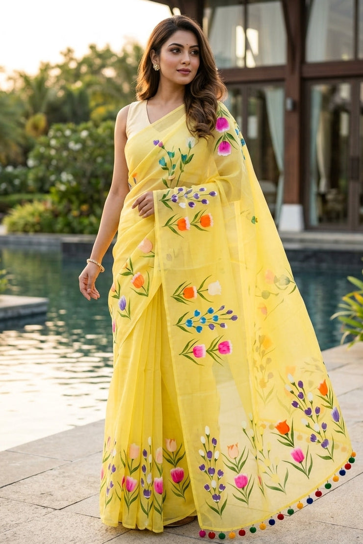 Tulip Vibe Mul Cotton Saree
