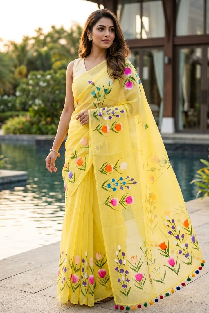 Tulip Vibe Mul Cotton Saree