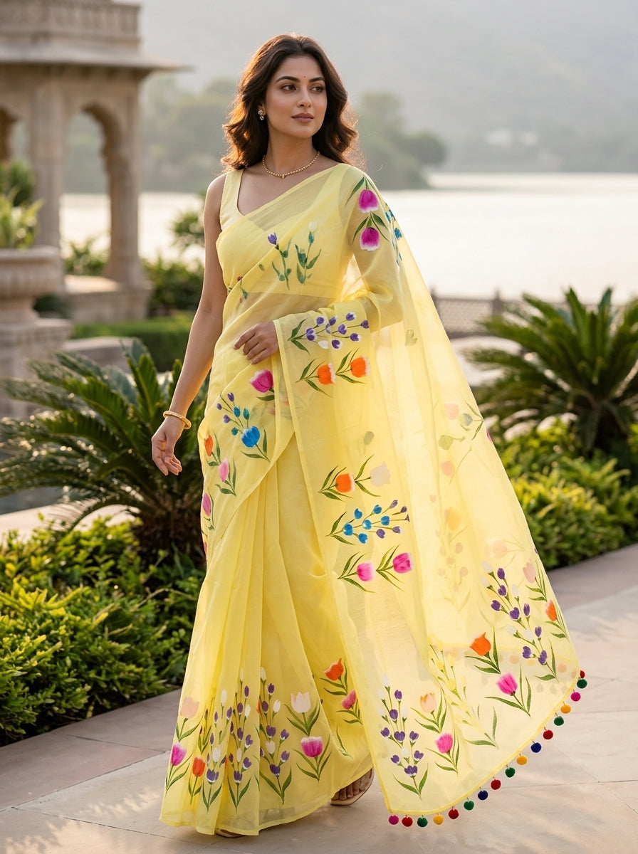 Tulip Vibe Mul Cotton Saree