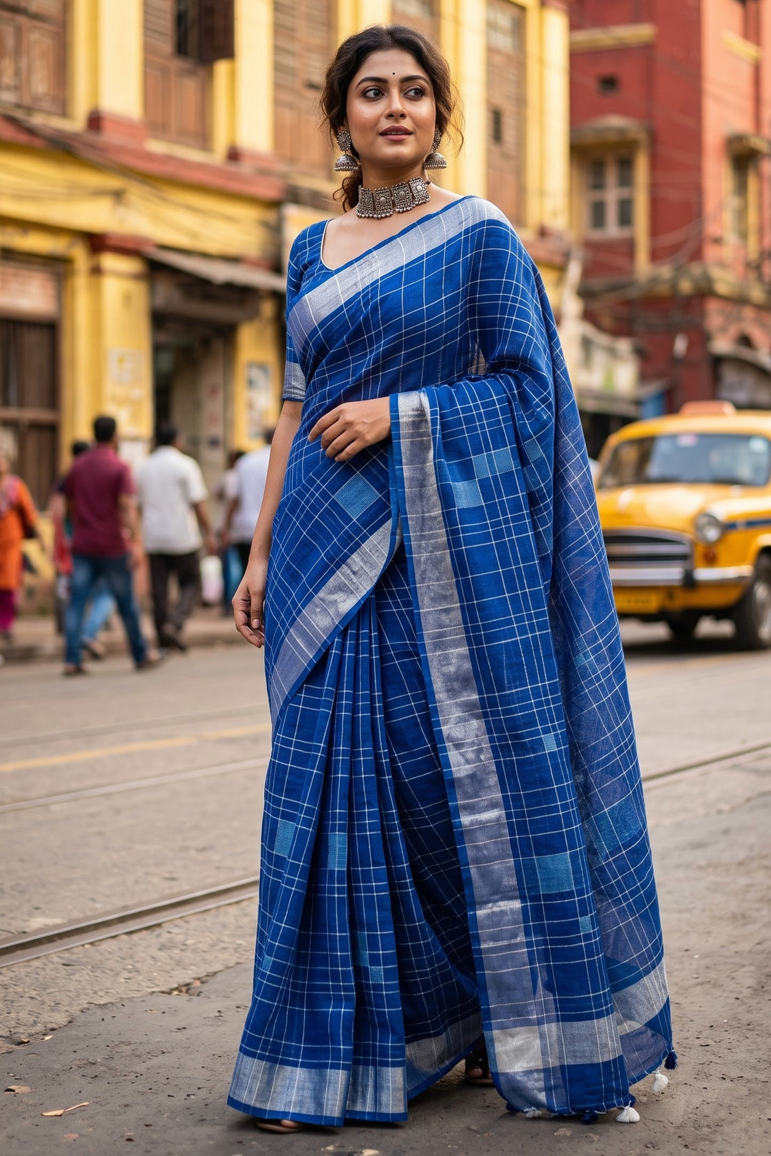 Just As You Are - Pure Handwoven Linen Saree