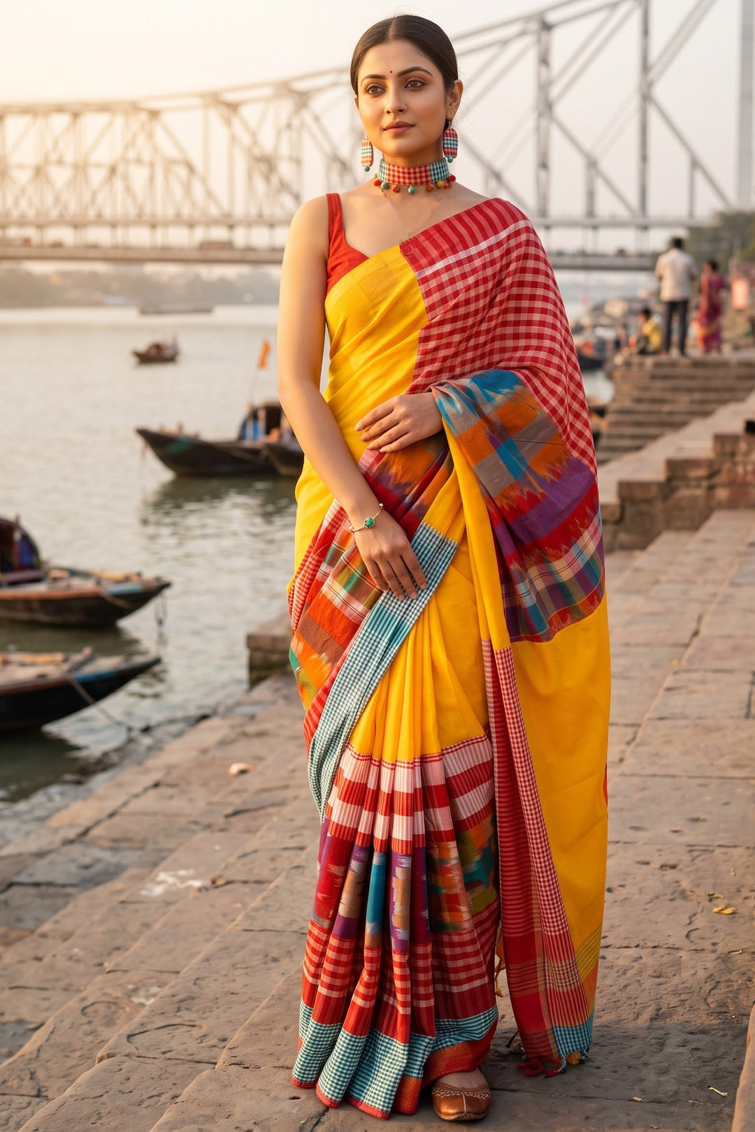 Beautiful In Stripe Cotton Saree