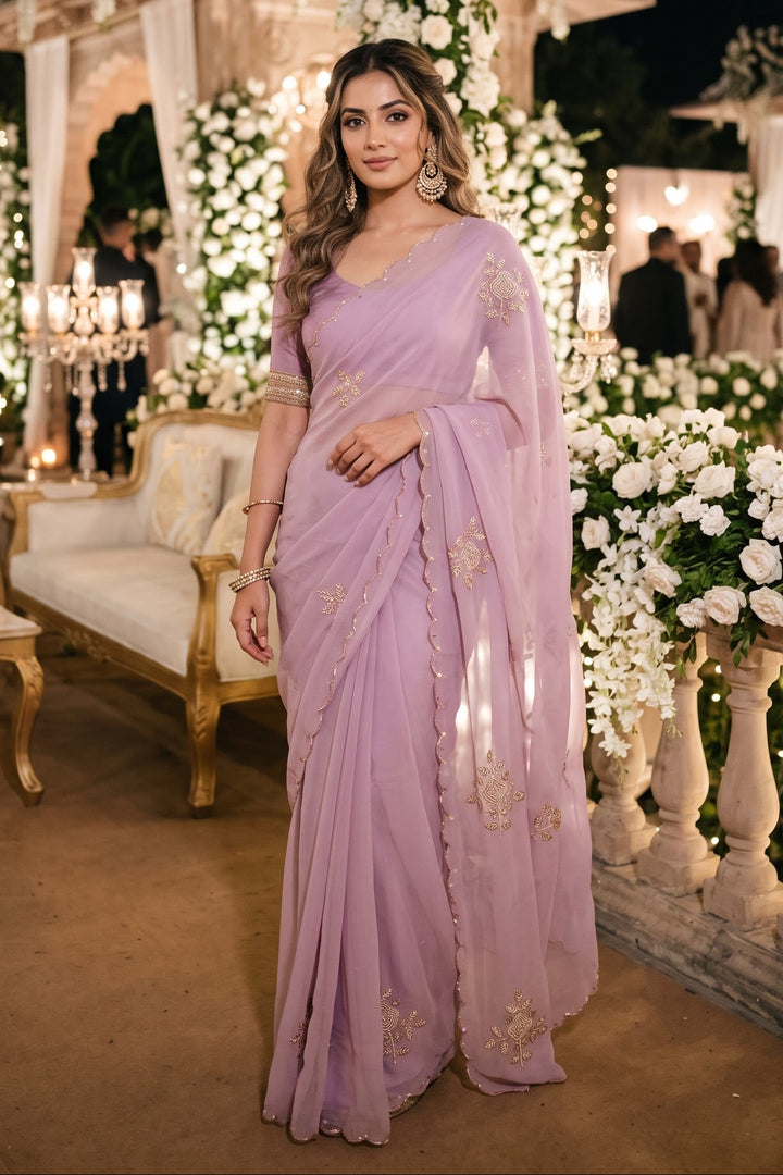 Wink of Love Chiffon Saree
