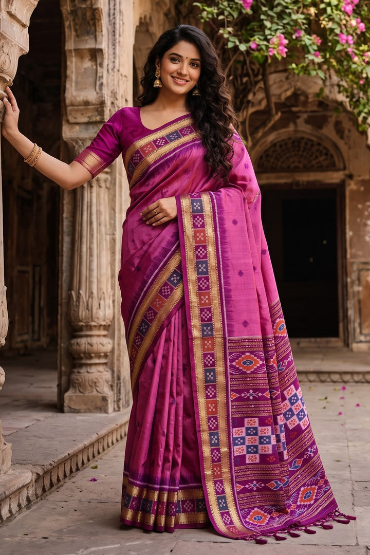 A Single Glance Patola Silk Saree