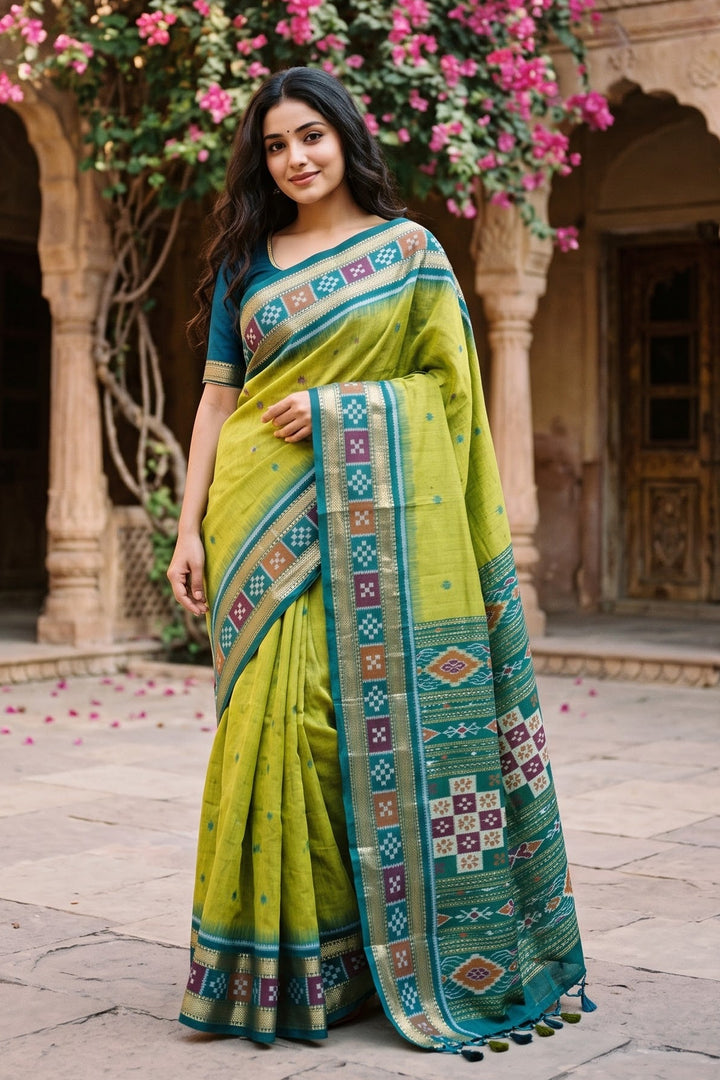 A Single Glance Patola Silk Saree