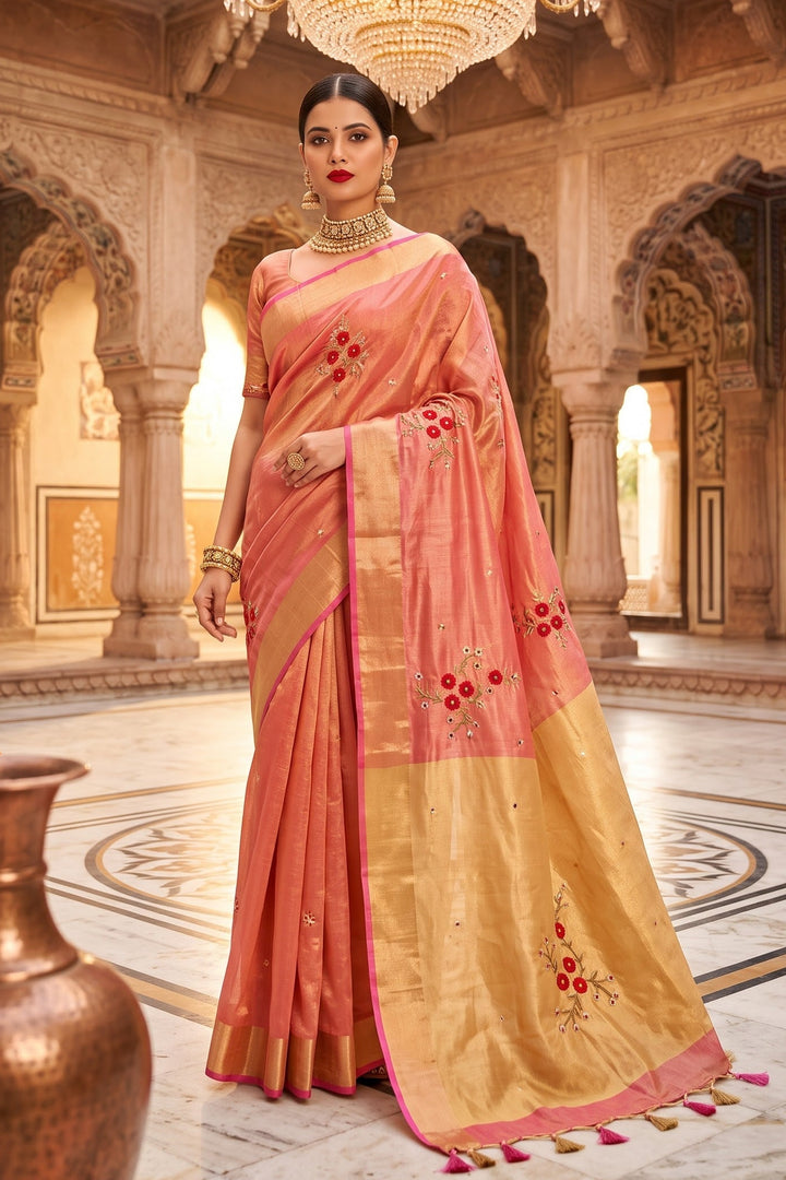 The Fabric Of Dreams (Pure Tissue Linen Saree)