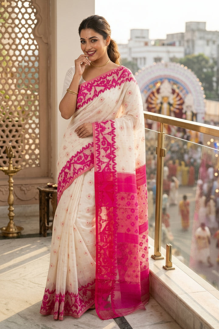 Nabarupa Bengal Jamdani Saree