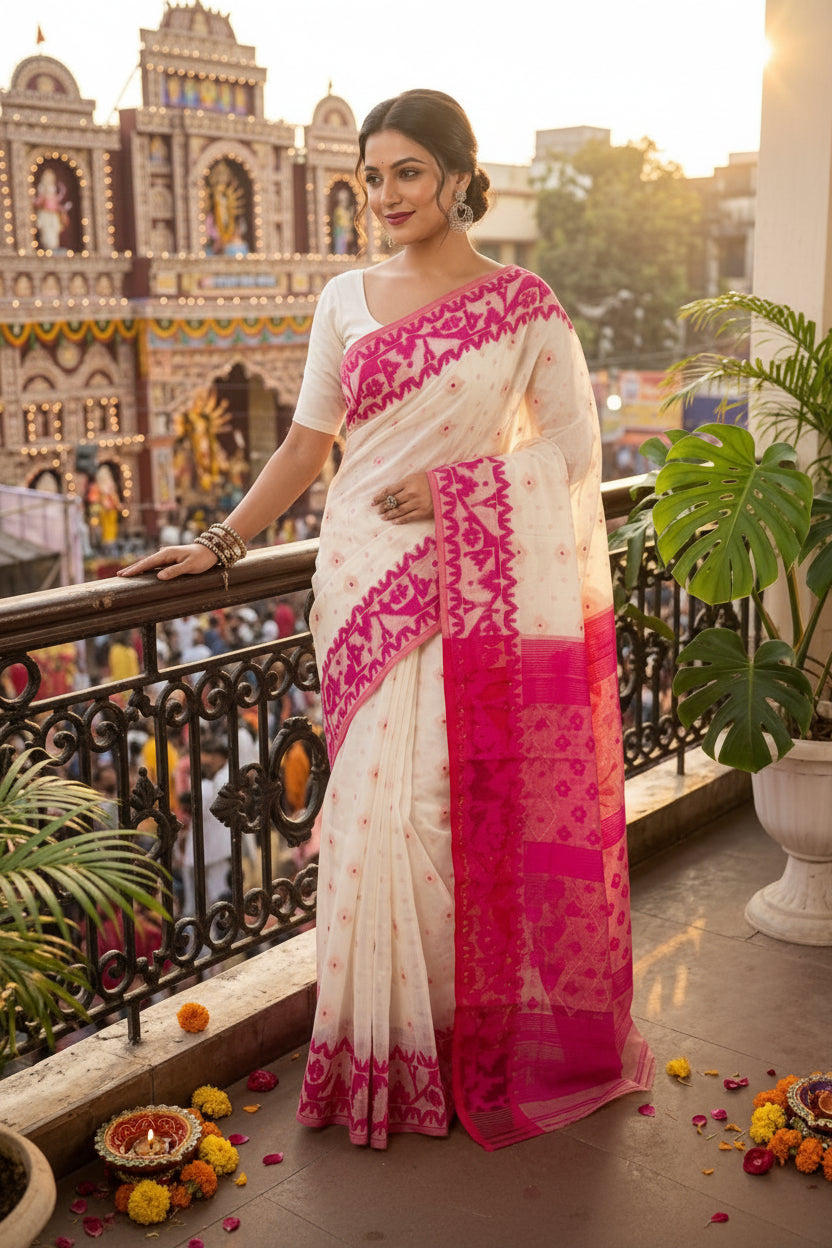 Nabarupa Bengal Jamdani Saree