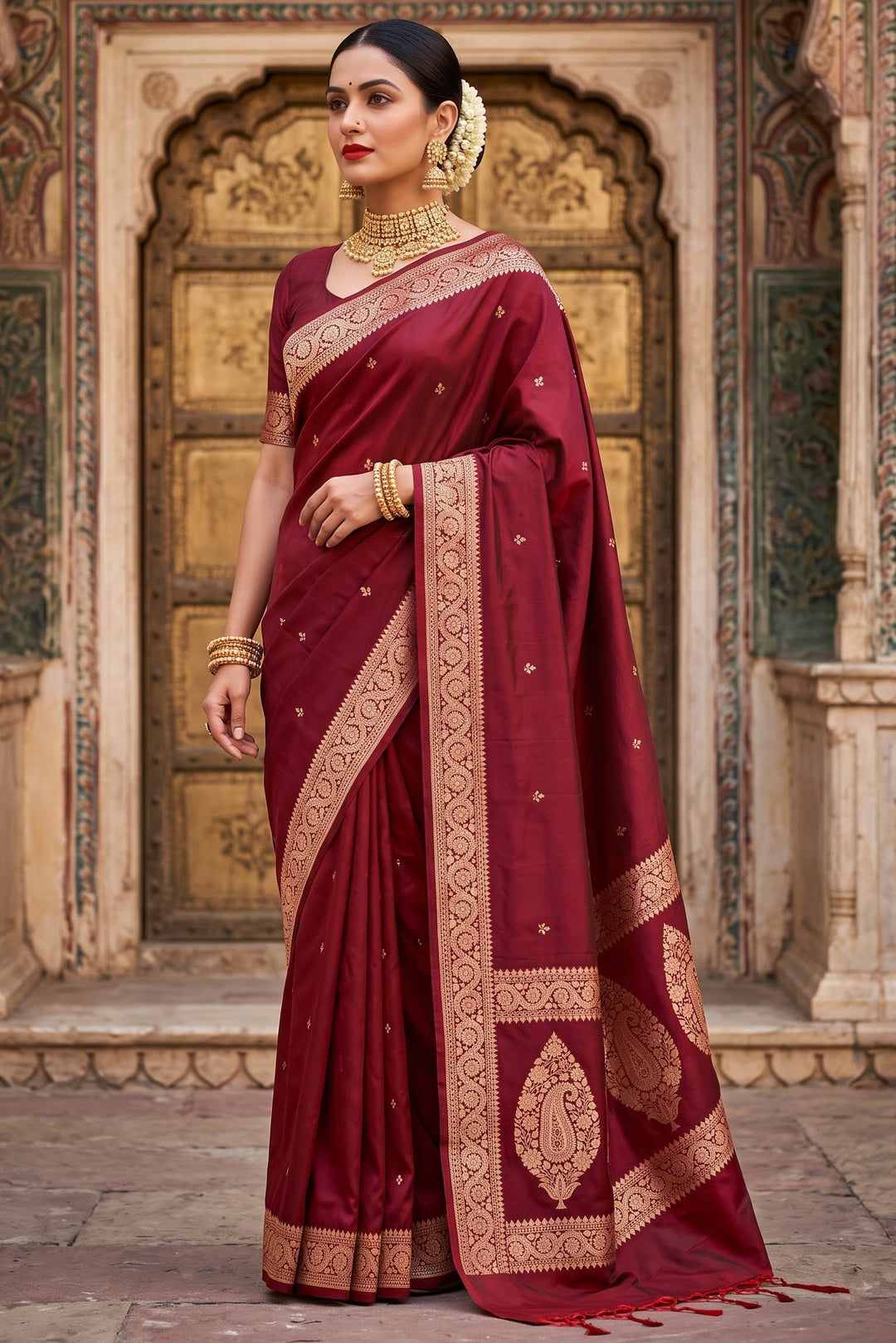 Maharani Moment - Muga Katan Silk Saree