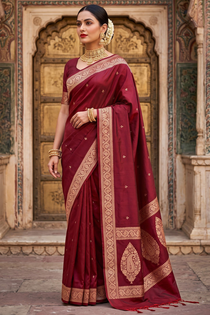 Maharani Moment - Muga Katan Silk Saree