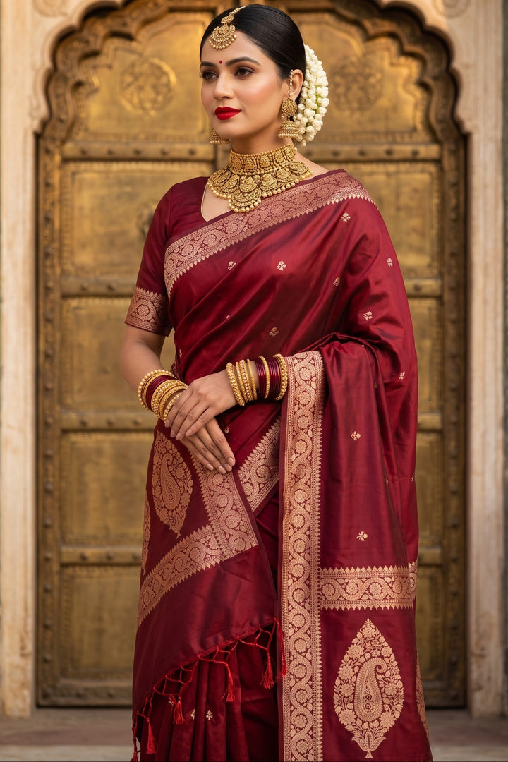 Maharani Moment - Muga Katan Silk Saree