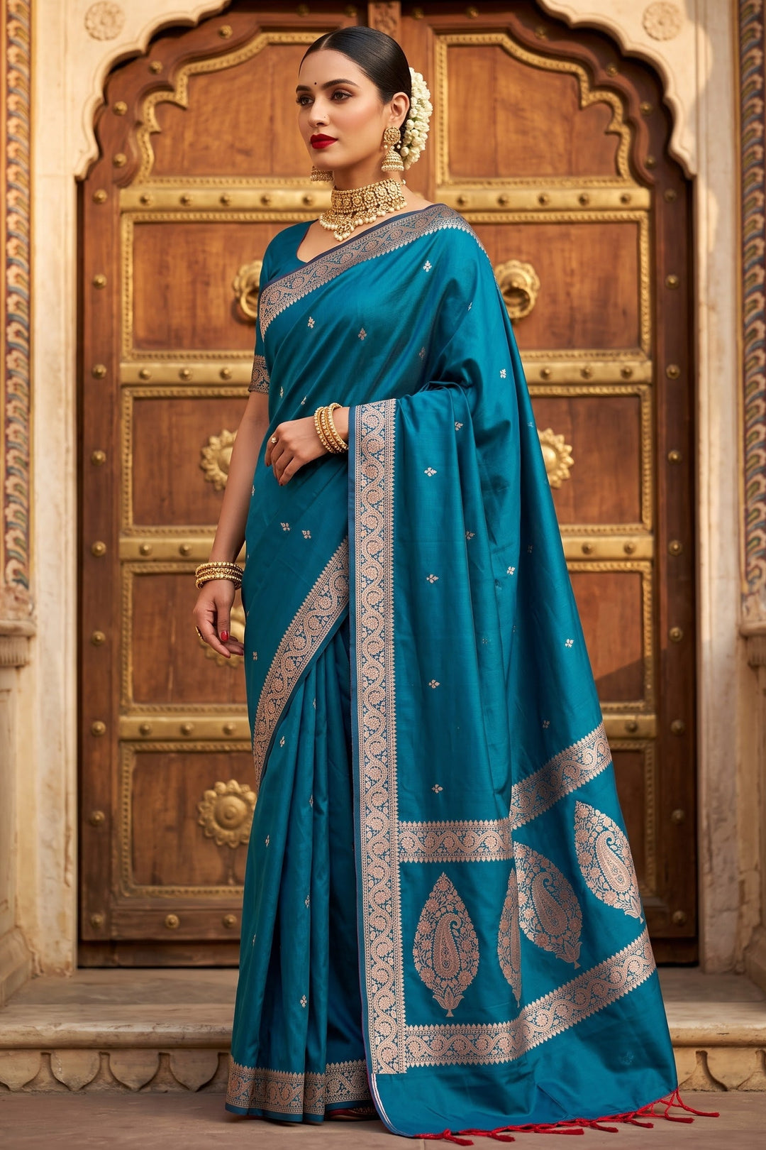 Maharani Moment - Muga Katan Silk Saree