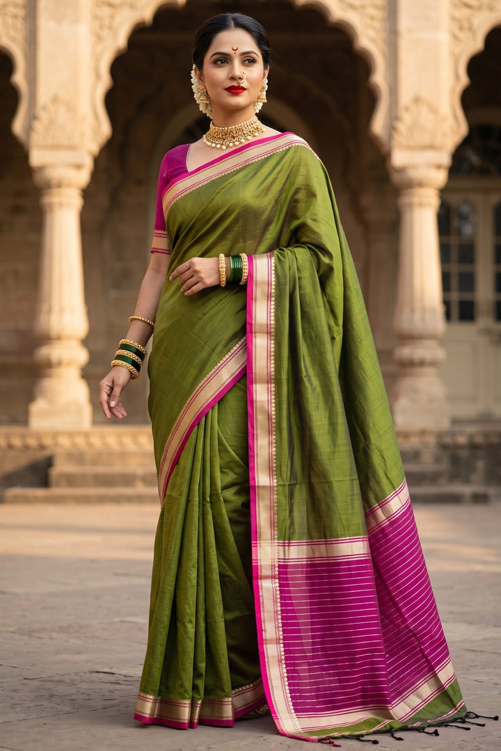 Navi Saaj - Muga Maheswari Cotton Saree