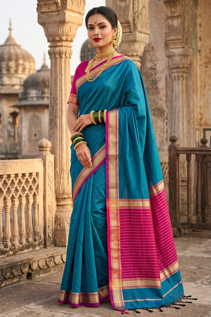 Navi Saaj - Muga Maheswari Cotton Saree