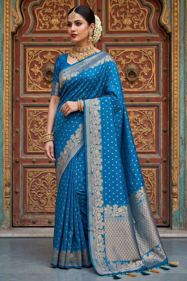 A Journey Called Dreams- Banarasi Semi Katan Silk Saree