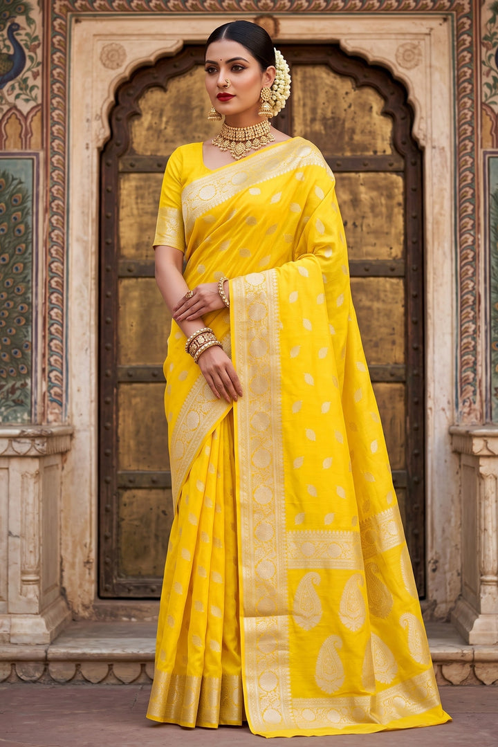The Luxe -Semi Georgette Banarsi Saree