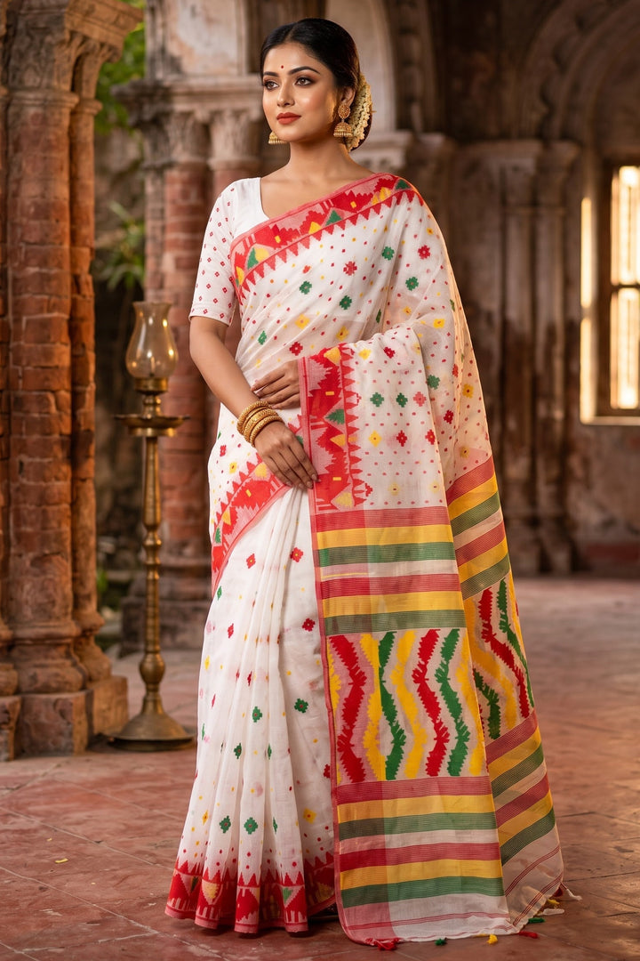 MishtiRong Bangladeshi Style Dhakai Jamdani Saree